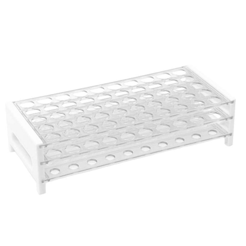 Karter Scientific Plastic Test Tube Rack for 15/18 mm Tubes, Hole Diameter is 18.7mm, Holds 50, Detachable, Karter Scientific 208U2 (Pack of 1) - Image 2